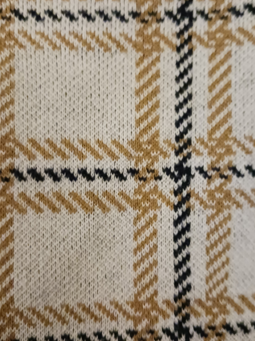 LOFT Cotton Sweater-Heritage Check- Size Large- EUC $68 Retail - Picture 4 of 7